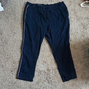 Wildfang Navy Joggers with White Stripe